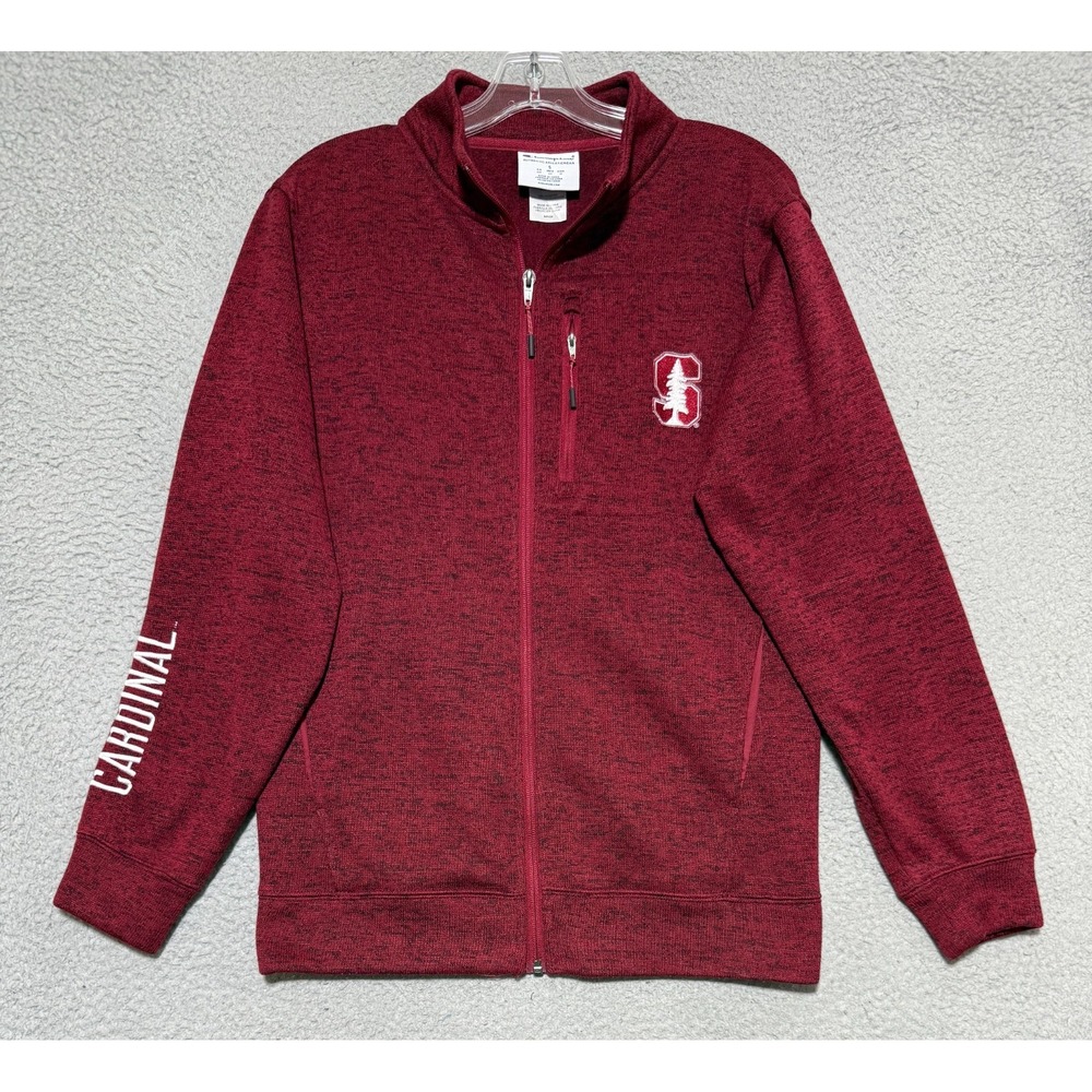 Champion Stanford Cardinal full zip sweater jacket Mens Size Small Unisex